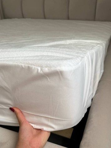 Водонепроникаючий наматрацник АКВАСТОП &mdash; махра, 100% бавовна, мембрана MATTRESS-PAD-AQUASTOP фото