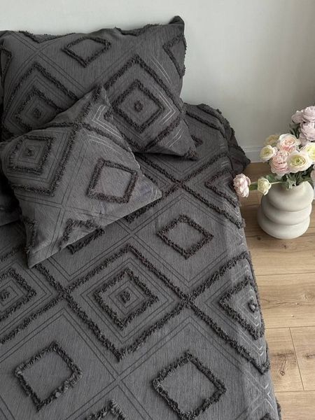 Покривало у скандинавському стилі, колір графіт, Туреччина SCANDI-GRAPHITE фото