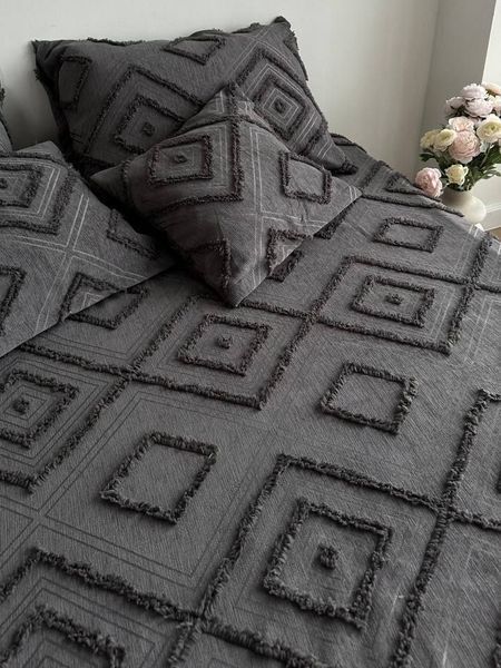 Покривало у скандинавському стилі, колір графіт, Туреччина SCANDI-GRAPHITE фото