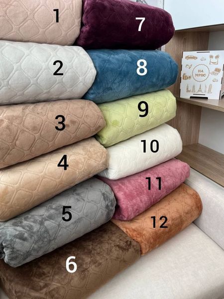 Велюровое покрывало ТЕП &mdash; премиальное, двустороннее (вариант 8) BLANKET-VELOUR-TEP-8 фото