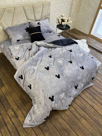 Комплект плюшевої постільної білизни, Міккі Маус PLUSH-MIKKI-MAUS фото