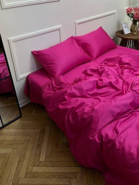 Комплект постільної білизни Сатин Premium &mdash; 100% бавовна Туреччина &mdash; Фуксія SATIN-FUKSIYA фото
