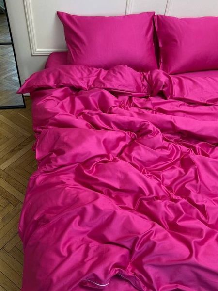 Комплект постільної білизни Сатин Premium &mdash; 100% бавовна Туреччина &mdash; Фуксія SATIN-FUKSIYA фото