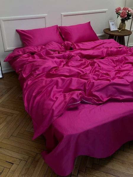 Комплект постільної білизни Сатин Premium &mdash; 100% бавовна Туреччина &mdash; Фуксія SATIN-FUKSIYA фото