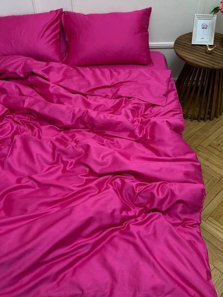 Комплект постільної білизни Сатин Premium &mdash; 100% бавовна Туреччина &mdash; Фуксія SATIN-FUKSIYA фото