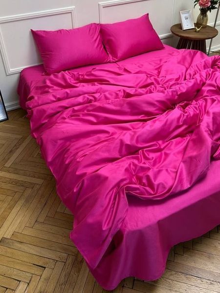 Комплект постільної білизни Сатин Premium &mdash; 100% бавовна Туреччина &mdash; Фуксія SATIN-FUKSIYA фото