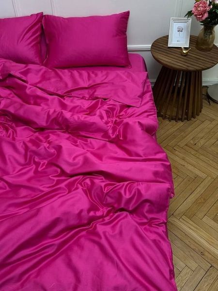 Комплект постільної білизни Сатин Premium &mdash; 100% бавовна Туреччина &mdash; Фуксія SATIN-FUKSIYA фото