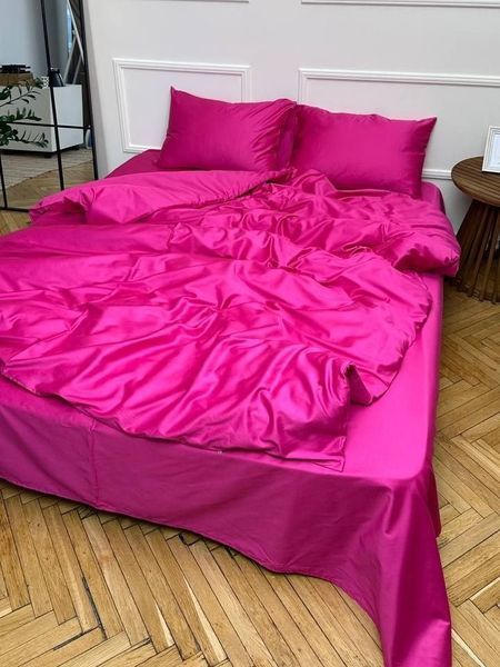 Комплект постільної білизни Сатин Premium &mdash; 100% бавовна Туреччина &mdash; Фуксія SATIN-FUKSIYA фото