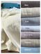 Покрывало &laquo;Косичка&raquo; &mdash; 100% хлопок, фактурное плетение, Топлёное молоко BLANKET-KOSICHKA-COTTON-BAKED-MILK фото 1