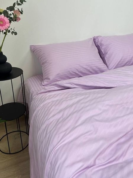 Комплект постільної білизни Страйп-сатин &bull; 100% бавовна &bull; Лаванда 2 STRIPE-SATIN-LAVANDA-2 фото
