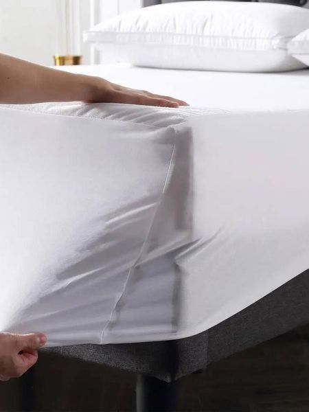 Водонепроницаемый наматрасник АКВАСТОП &mdash; махра, 100% хлопок, борт +20 см MATTRESS-PAD-AQUASTOP-TERRY фото