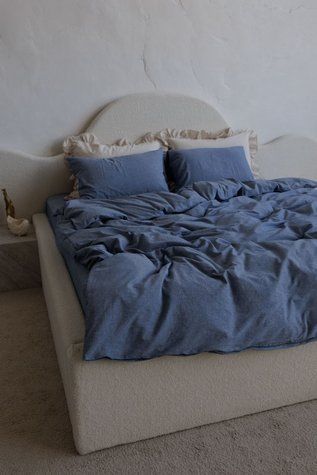 Комплект постельного белья Варёный хлопок &mdash; 100% хлопок Soft Collection &mdash; Джинс BOILED-COTTON-DZHYNS-A фото