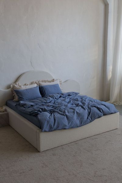 Комплект постельного белья Варёный хлопок &bull; 100% хлопок Soft Collection &bull; Джинс BOILED-COTTON-DZHYNS-A фото