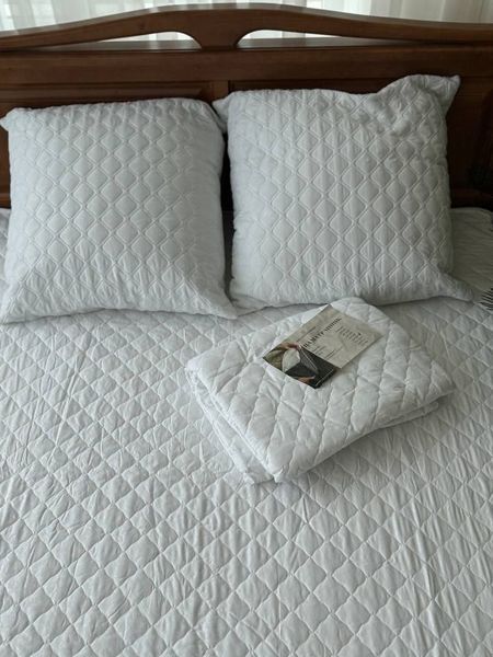 Наматрасник на резинке &mdash; микрофибра, холофайбер (Вариант 1) MATTRESS-PAD-REGULAR фото