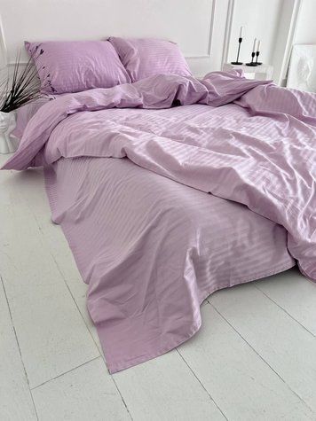 Комплект постільної білизни Страйп-сатин &bull; 100% бавовна &bull; Лаванда STRIPE-SATIN-LAVANDA фото