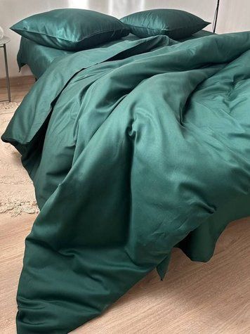 Комплект постельного белья Сатин Premium &mdash; 100% хлопок Турция &mdash; Смарагд SATIN-SMARAGD фото