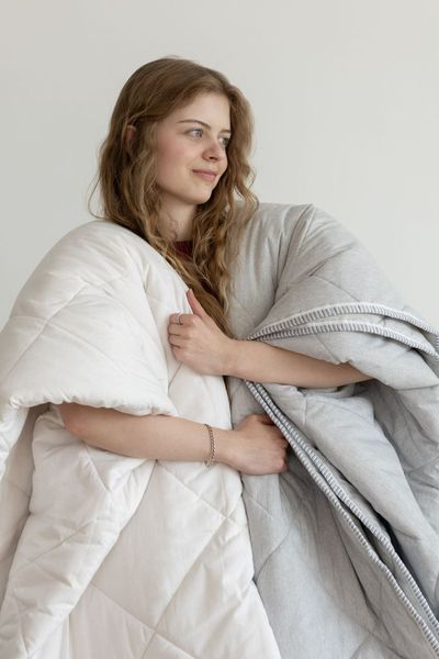 Одеяло всесезонное ELITE WARM &mdash; 70% шерсть, 30% холлофайбер, 300 г/м&sup2; ELITE-WARM-WOOL фото