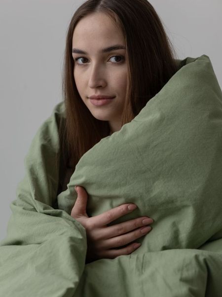 Комплект постельного белья Варёный хлопок &bull; 100% хлопок Турция &bull; Матча BOILED-COTTON-PLAIN-MATCHA фото