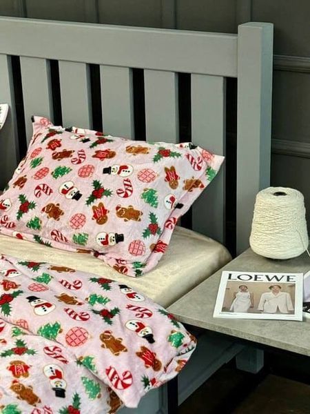 Дитячий комплект плюшевої постільної білизни, Солодке свято PLUSH-KIDS-SWEET-HOLIDAY фото