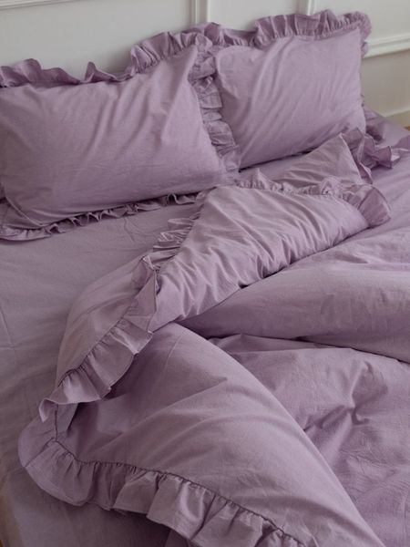 Комплект постельного белья с рюшами Варёный хлопок &bull; 100% хлопок Soft Collection &bull; Смородина BOILED-COTTON-SMORODYNA-RUSH-A фото