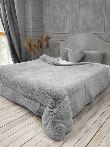 Покривало-ковдра &laquo;Травка&raquo; &bull; Димка FUR-BLANKET-TRAVKA-DYMKA фото