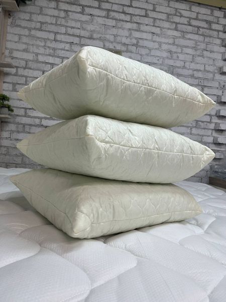 Подушка холофайбер &mdash; стеганый тик, полностью обшитая, 100% хлопок PILLOW-HOLOFAIBER-50x70 фото