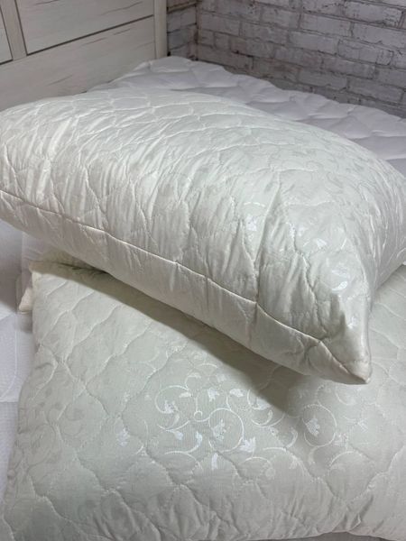Подушка холофайбер &mdash; стеганый тик, полностью обшитая, 100% хлопок PILLOW-HOLOFAIBER-50x70 фото