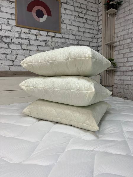 Подушка холофайбер &mdash; стеганый тик, полностью обшитая, 100% хлопок PILLOW-HOLOFAIBER-50x70 фото