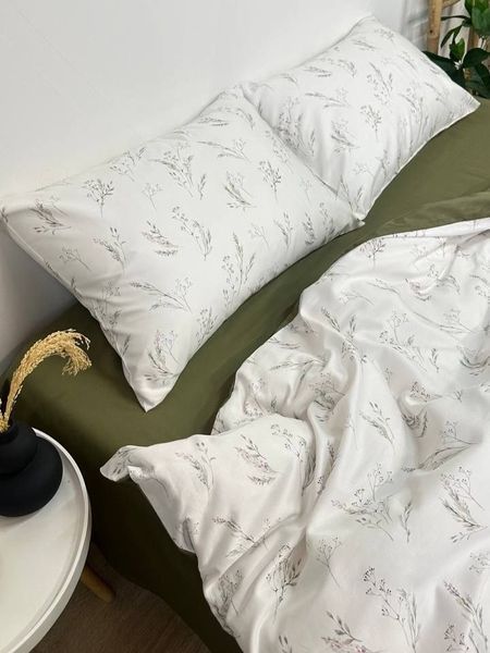 Комплект постельного белья Сатин Premium &bull; 100% хлопок Турция &bull; Сухоцветы SATIN-SUKHOTSVITY фото