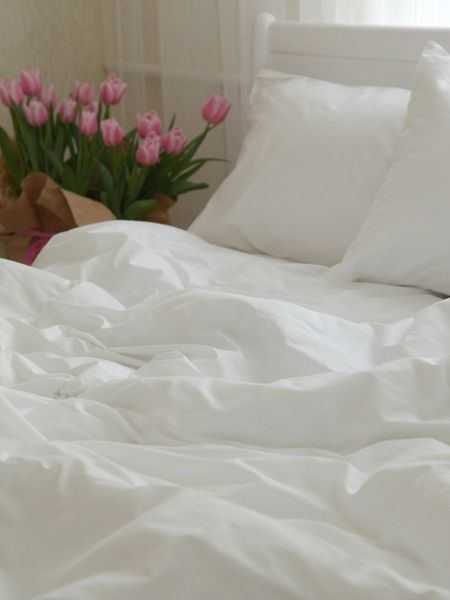 Комплект постельного белья Сатин Soft Collection &bull; 100% хлопок &bull; Белый SATIN-SOFT-BILYI-A фото