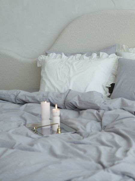 Комплект постельного белья Варёный хлопок &bull; 100% хлопок Soft Collection &bull; Серый BOILED-COTTON-SIRYI-A фото