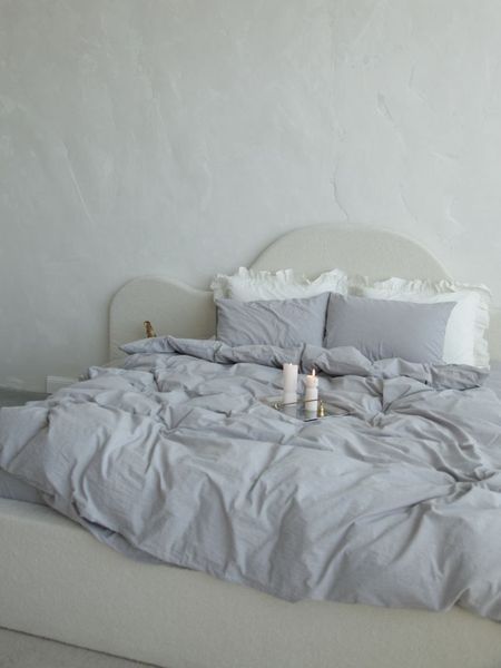 Комплект постельного белья Варёный хлопок &bull; 100% хлопок Soft Collection &bull; Серый BOILED-COTTON-SIRYI-A фото